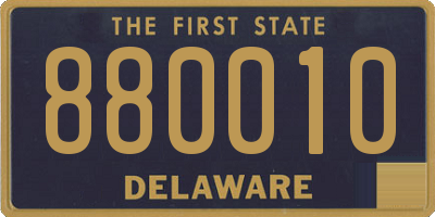 DE license plate 880010