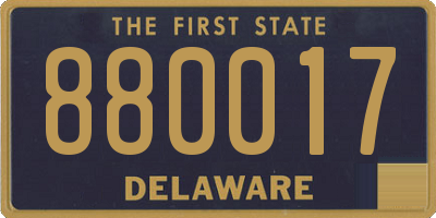 DE license plate 880017