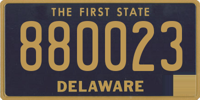 DE license plate 880023