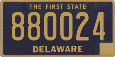 DE license plate 880024