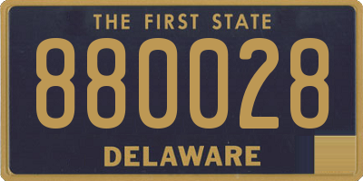 DE license plate 880028