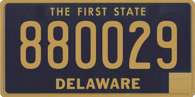 DE license plate 880029