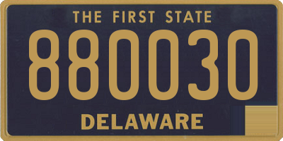 DE license plate 880030