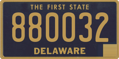 DE license plate 880032