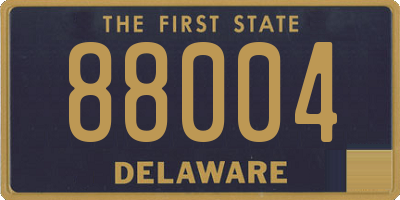 DE license plate 88004
