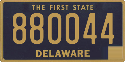 DE license plate 880044