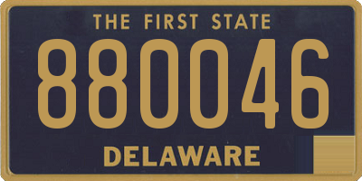 DE license plate 880046