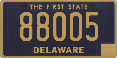 DE license plate 88005