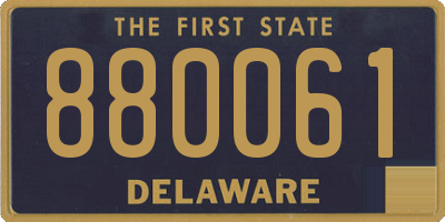 DE license plate 880061
