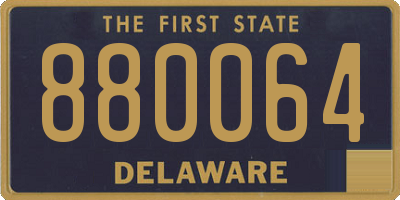 DE license plate 880064