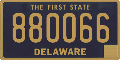 DE license plate 880066