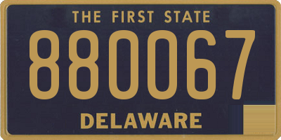 DE license plate 880067