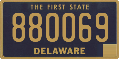 DE license plate 880069