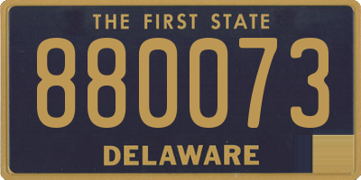 DE license plate 880073