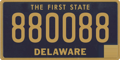 DE license plate 880088