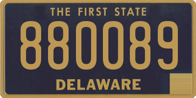 DE license plate 880089
