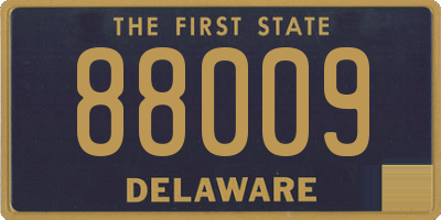 DE license plate 88009