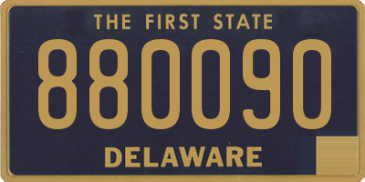 DE license plate 880090