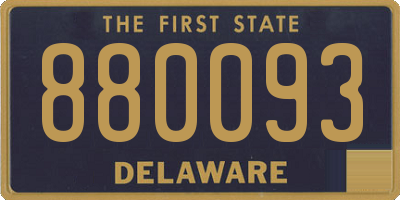 DE license plate 880093