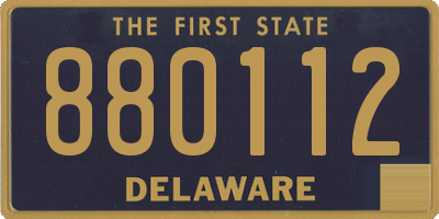 DE license plate 880112