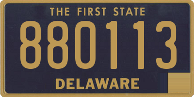 DE license plate 880113