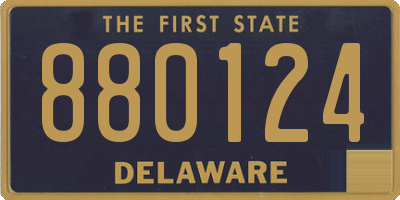 DE license plate 880124