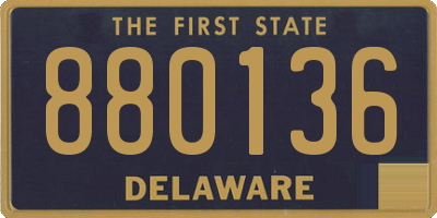 DE license plate 880136
