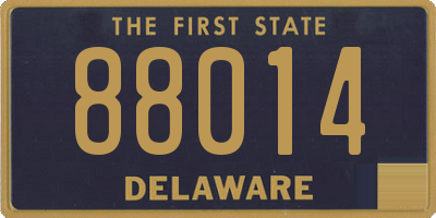 DE license plate 88014