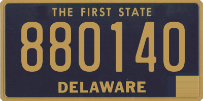DE license plate 880140