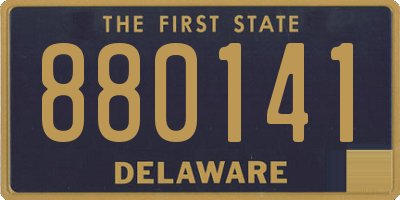DE license plate 880141