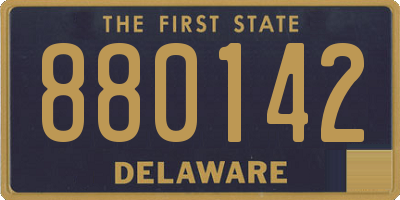 DE license plate 880142