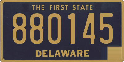 DE license plate 880145