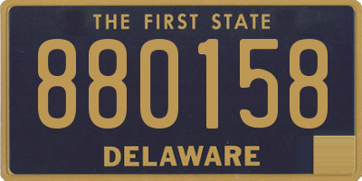 DE license plate 880158