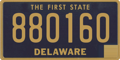 DE license plate 880160