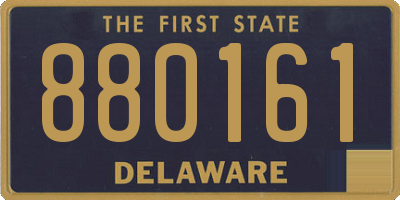 DE license plate 880161