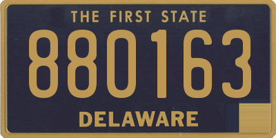DE license plate 880163