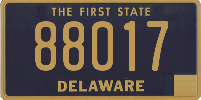 DE license plate 88017