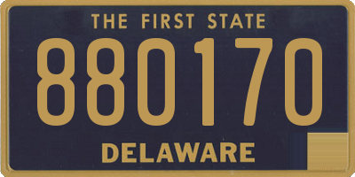 DE license plate 880170