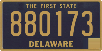 DE license plate 880173