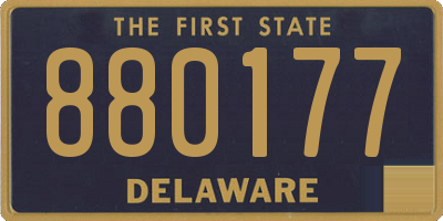DE license plate 880177