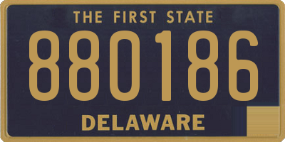 DE license plate 880186