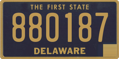 DE license plate 880187