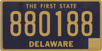 DE license plate 880188