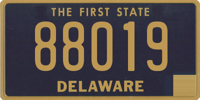 DE license plate 88019