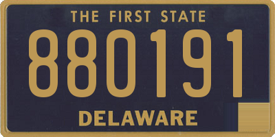DE license plate 880191