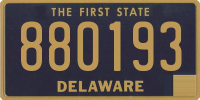 DE license plate 880193