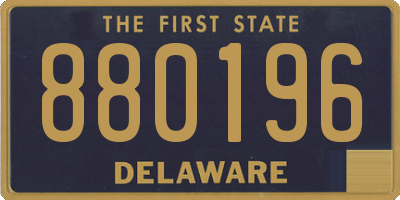 DE license plate 880196