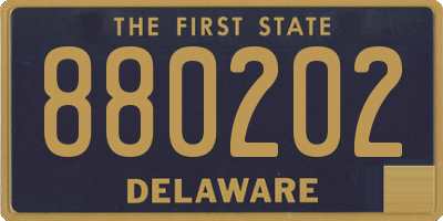 DE license plate 880202