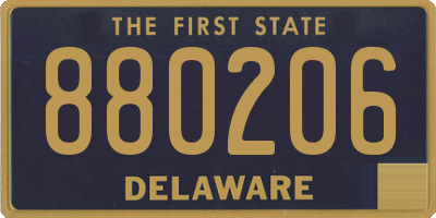 DE license plate 880206
