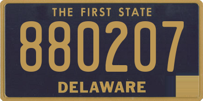DE license plate 880207